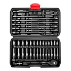 Llave de Crique LInedl 1/4 Cr-v Aceite Frotado Ratchet 44pz Negro